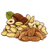 Ořechy, mouky a granoly