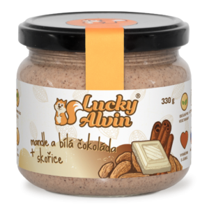 Lucky Alvin Mandle a bílá čokoláda + skořice